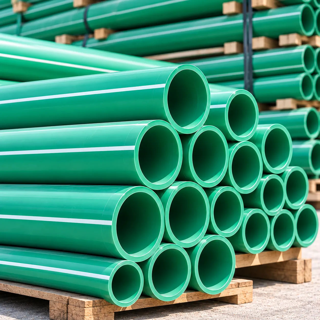 Green PPR pipes